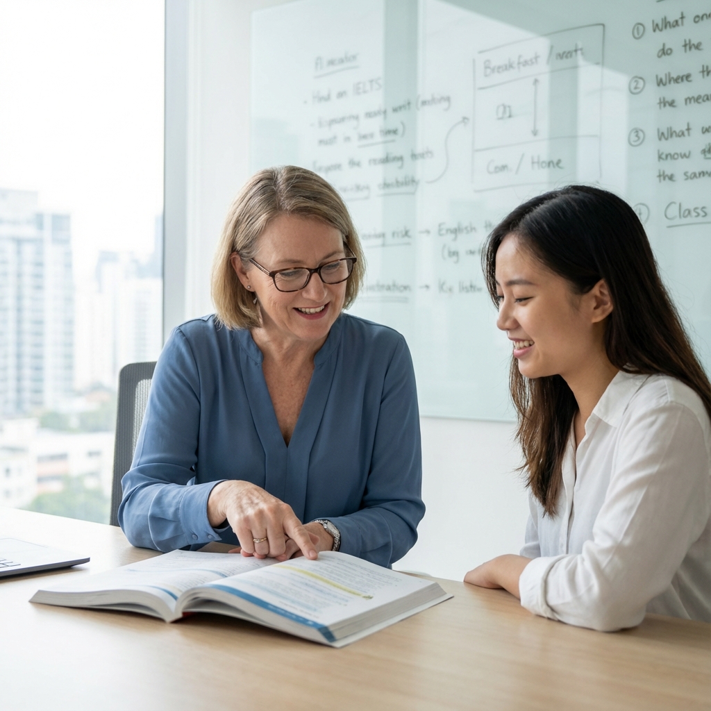IELTS Mentor guiding a student
